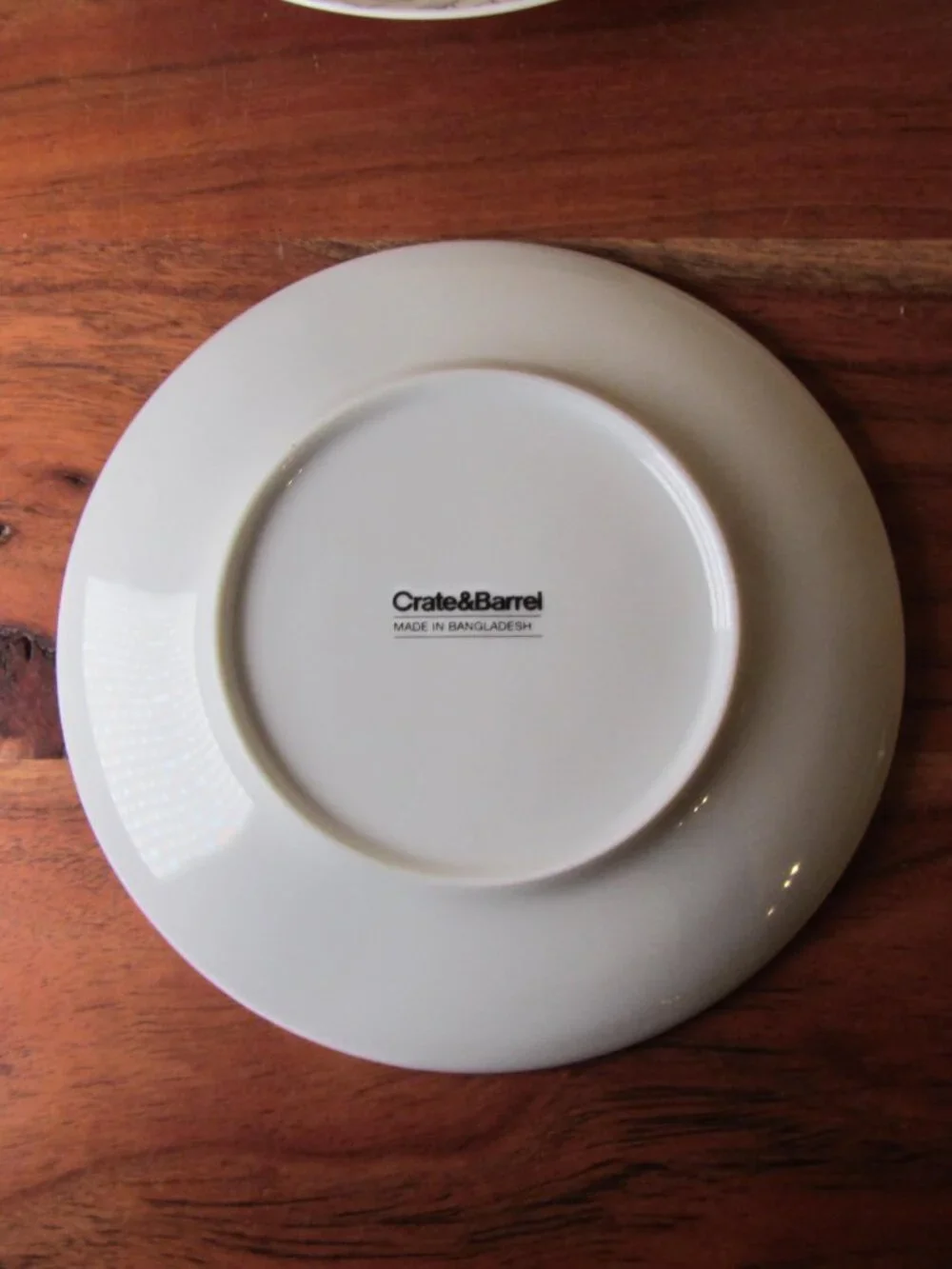 Crate & Barrel Christmas Holiday Appetizer Plates Set of 4 Evergreen (W6628)